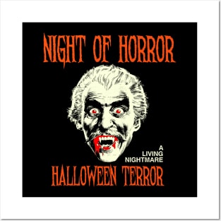 classic night of horror halloween terror Posters and Art